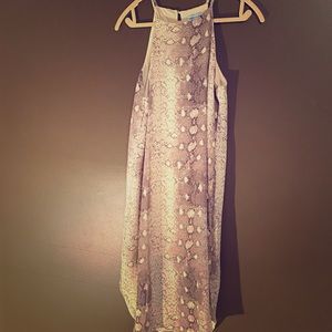 Snakeskin patterned dress